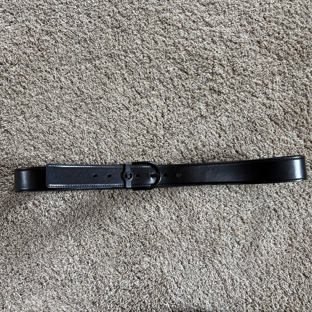 Classic Black Leather Belt